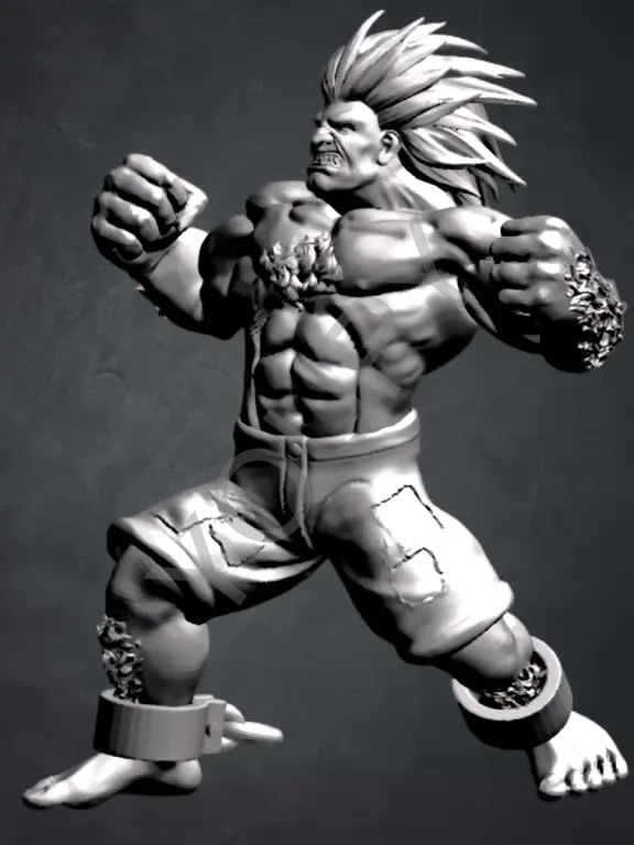 Бланка 3 Д модель Street Fighter